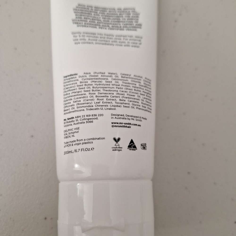MR SMITH Luxury Masque Made In AUSTRALIA Full Size 6.7 fl oz 200 ml NEW SEALED - Picture 9 of 10